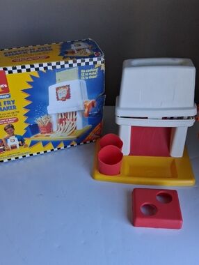 McDonald's Toy Fry Maker Playset - White, Red & Yellow